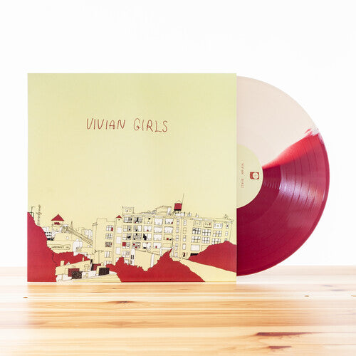 Image of the Music Record - Vivian Girls (Half Cream/ Half Maroon Vinyl) by Vivian Girls