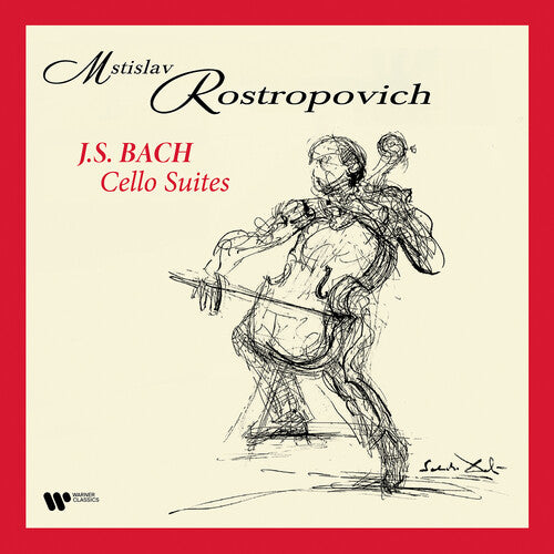 Picture of the Music Record - Bach: The Cello Suites by Mstislav Rostropovich