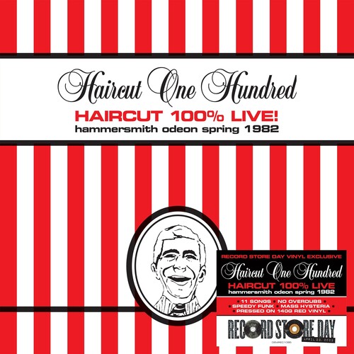 Picture of the Music Record - Haircut 100% Live (Hammersmith Odeon 1982) - Limited 140-Gram Red Colored Vinyl [Import] by Haircut 100
