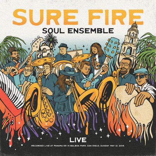 Image of the Music Record - Live At Panama 66 - Clear W/ orange Swirl by Sure Fire Soul Ensemble