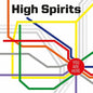 Picture of the Music Record - You Are Here - blue w/  white & red splatter by High Spirits