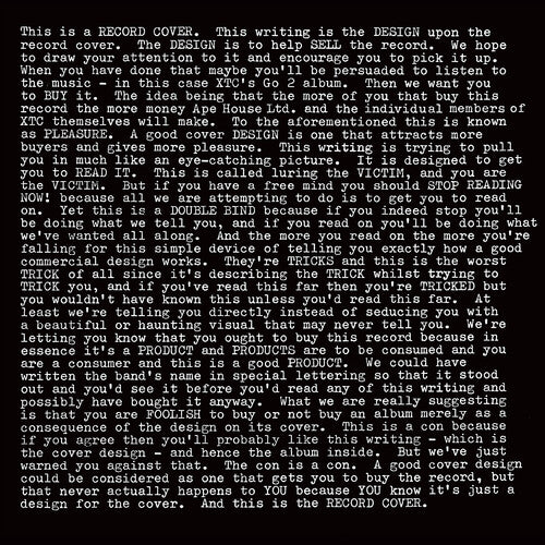 Picture of the Music Record - GO2 - 200gm Vinyl [Import] by XTC