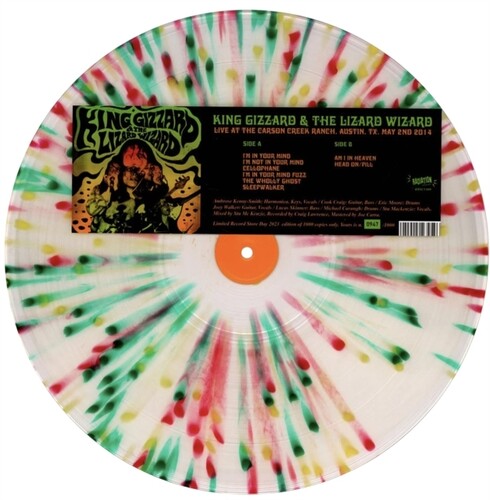 Image of the Music Record - Live At The Carson Creek Ranch Austin TX May 2nd 2014 - Splatter Colored Vinyl [Import] by King Gizzard and the Lizard Wizard