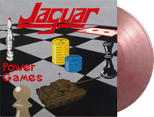 Picture of the Music Record - Power Games - Limited 180-Gram Red & Silver Marble Colored Vinyl [Import] by Jaguar