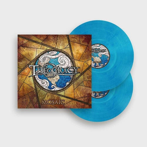 Image of the Music Record - Mosaic - Transparent Blue Marble Colored Vinyl [Import] by Theocracy