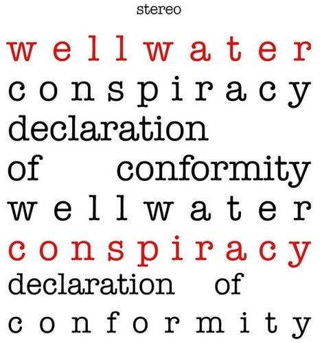 Image of the Music Record - Declaration Of Conformity - Red Splatter Colored Vinyl [Import] by Wellwater Conspiracy