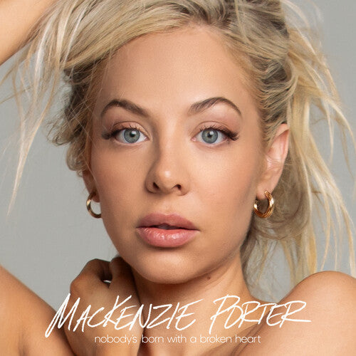 Picture of the Music Record - Nobody's Born with a Broken Heart - Smokey Grey/ Blue & White by Mackenzie Porter