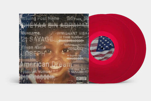 Picture of the Music Record - American Dream - Red Colored Vinyl [Import] by JID feat. 21 Savage and Baby Tate