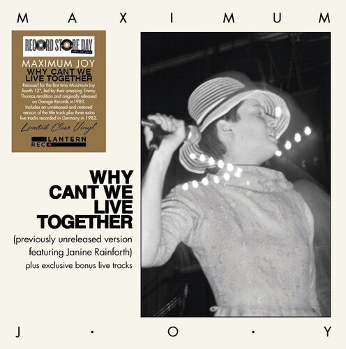 Picture of the Music Record - Why Can't We Live Together - Limited Clear Vinyl [Import] by Maximum Joy